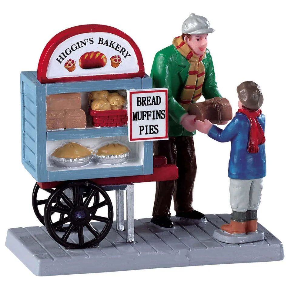 lemax-delivery-bread-cart-miniatur-szene image 1
