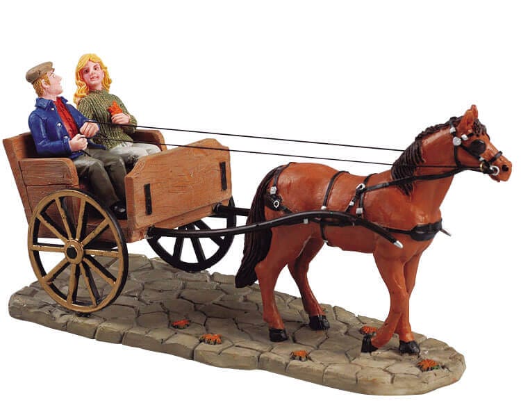 lemax-autumn-carriage-ride-miniatur-figur image 1