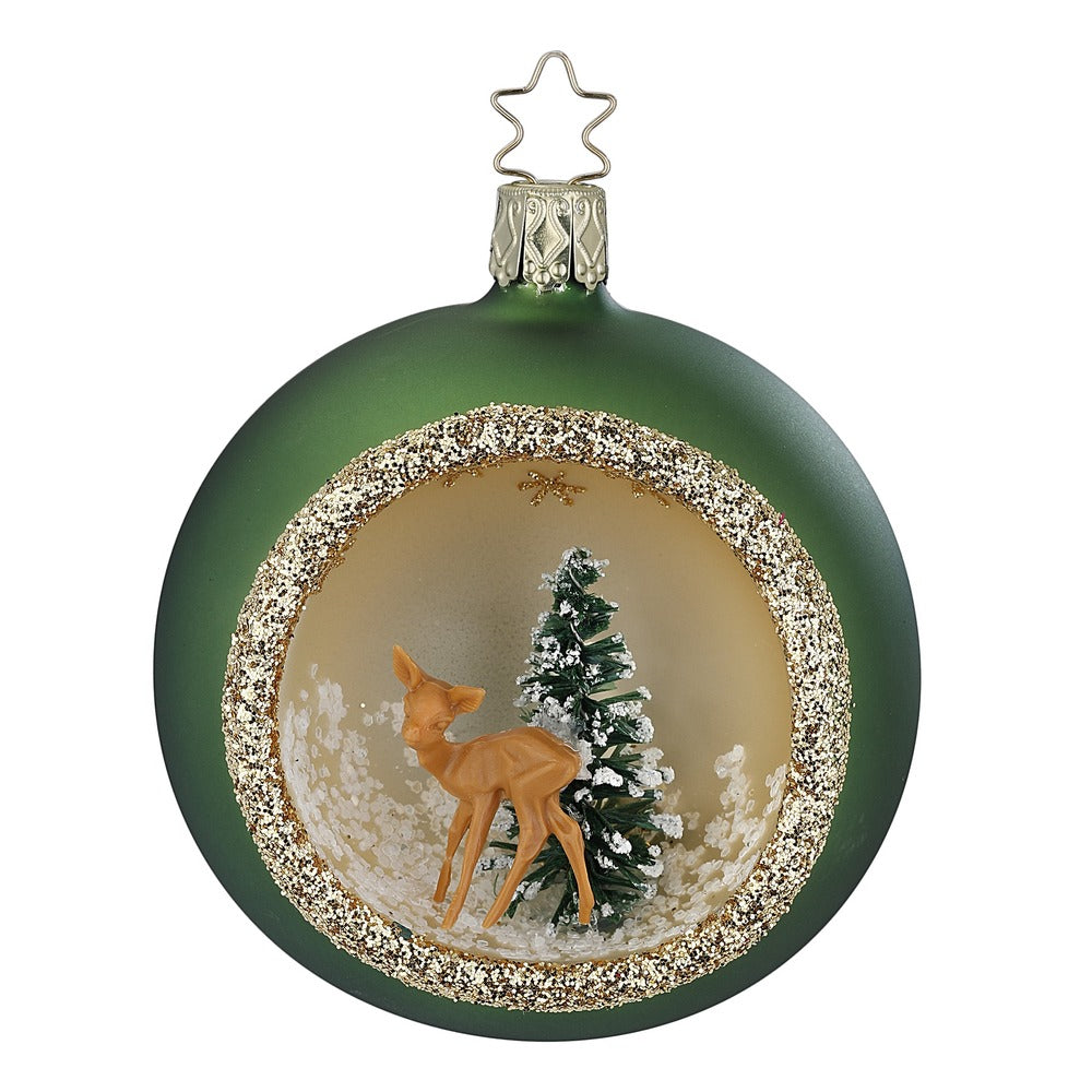 inge-glas-im-walde-christbaumkugel-8-cm-gr-n image 1