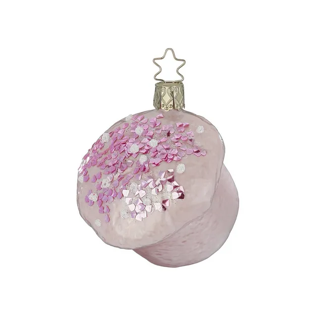 inge-glas-himbeer-muffin-christbaumkugel-7-5-cm-rosa-aus-glas image 1