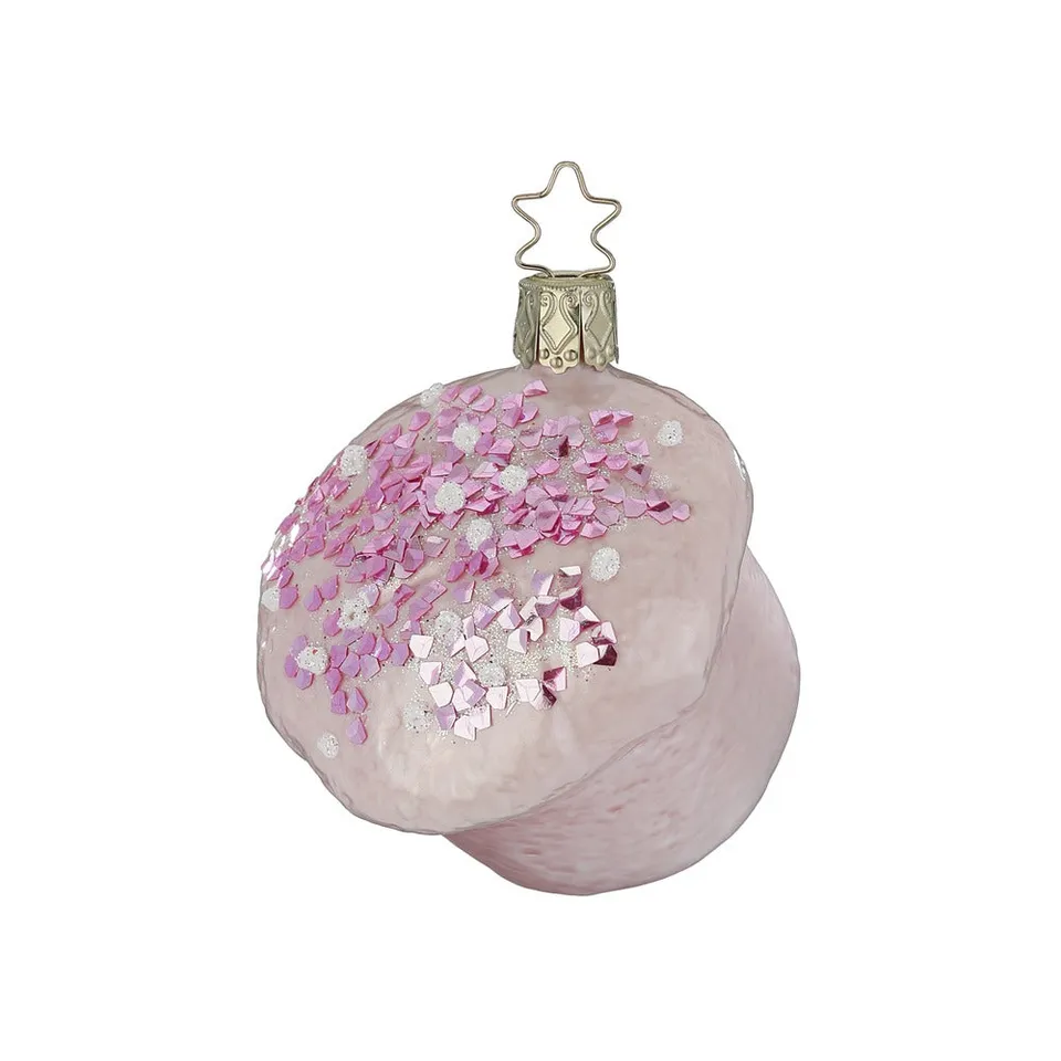 inge-glas-himbeer-muffin-christbaumkugel-7-5-cm-rosa-aus-glas image 1