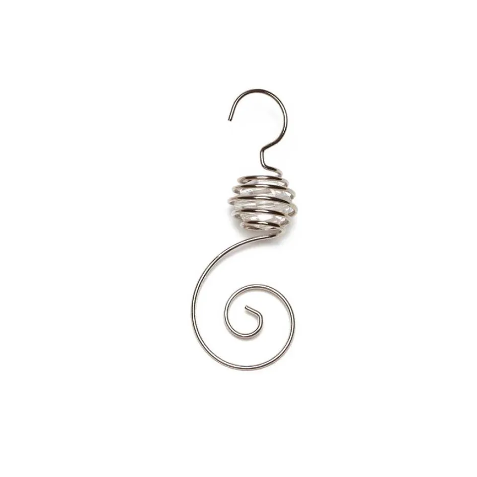 spiralh-nger-mit-perle-silber-metall-7-cm-6-stk-christbaumschmuck image 1