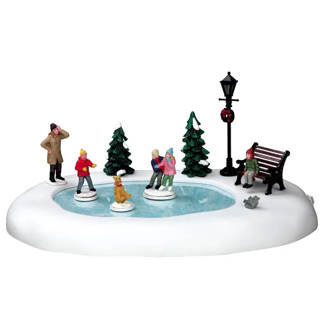 lemax-silly-situation-animierte-figuren-beim-eislaufen image 1
