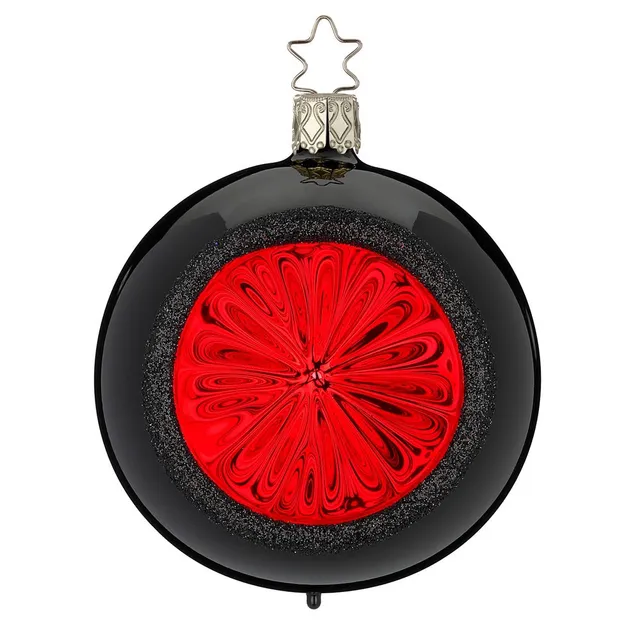 inge-glas-funkelnde-pracht-christbaumkugel-aus-glas-10-cm-schwarz-reflex image 1