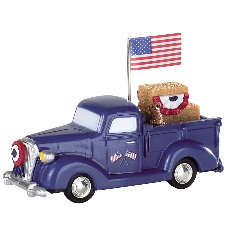 lemax-patriotic-pickup-miniaturfahrzeug image 1