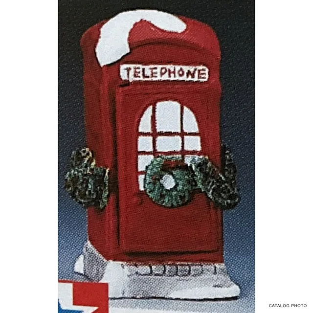 lemax-telephone-booth-holidays-seasons-miniatur-telefonzelle image 1