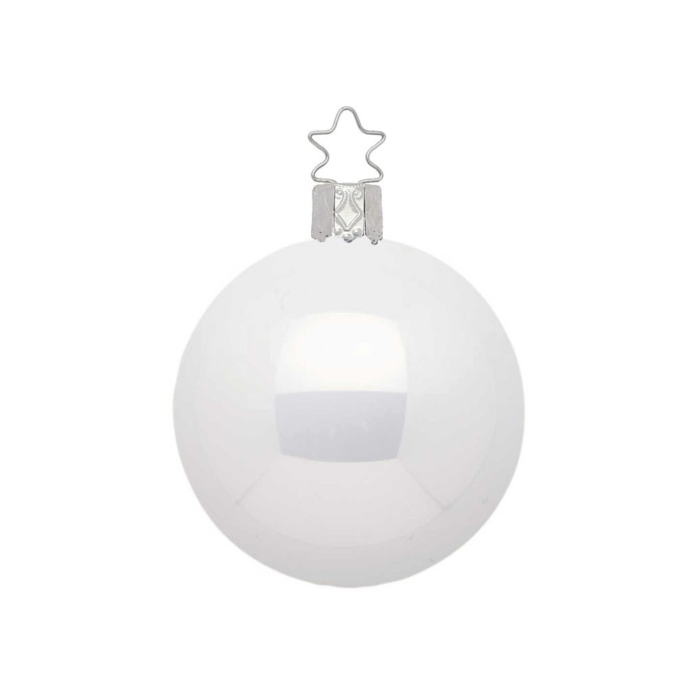 inge-glas-kugel-christbaumkugel-porzellanwei-opal-12-cm image 1