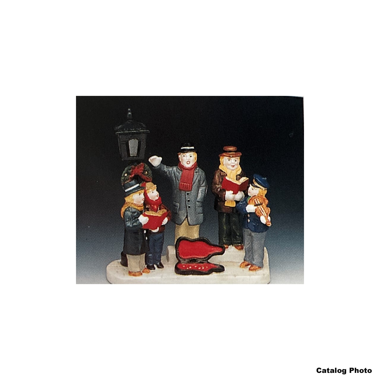 lemax-carolling-with-violinist-weihnachtschor-miniatur-figuren image 2