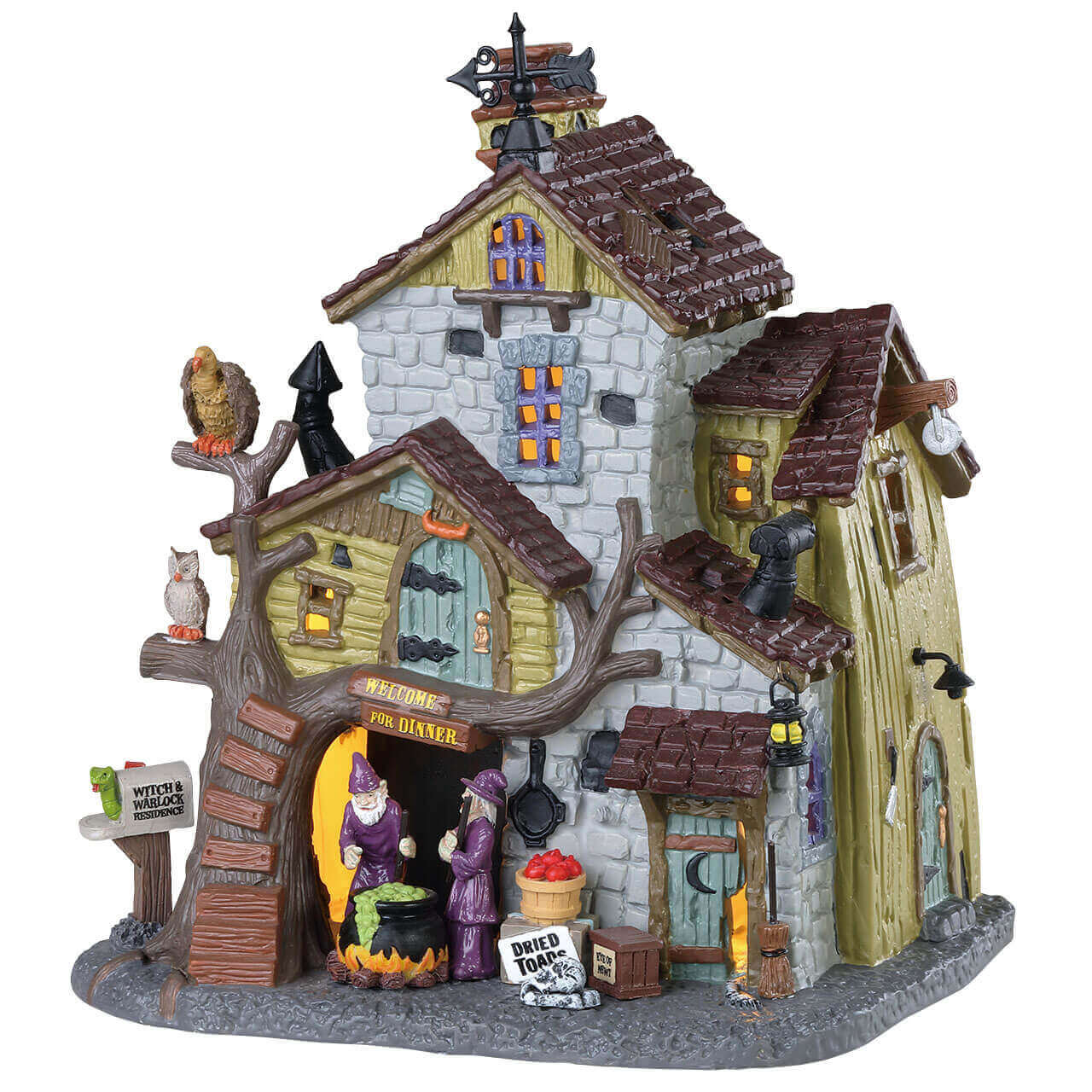 lemax-witch-and-warlock-residence-spooky-town-hexenhaus image 4