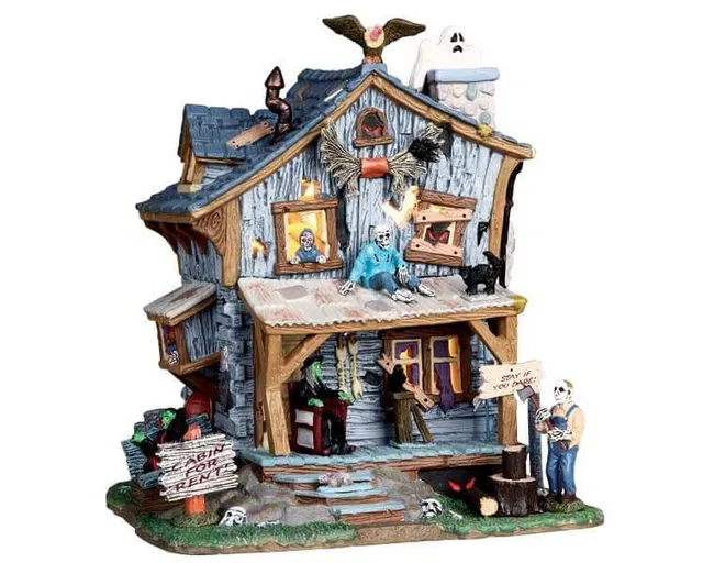 lemax-haunted-cabin-spooky-town-gruselhaus-miniatur image 1