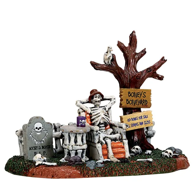 lemax-welcome-to-the-boneyard-spooky-town-szene image 1
