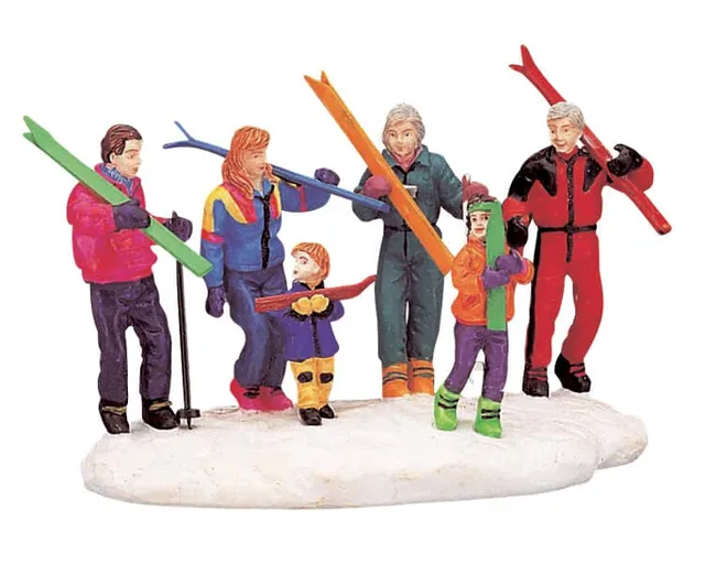 lemax-skiing-party-figuren-set-winter-miniatur image 1