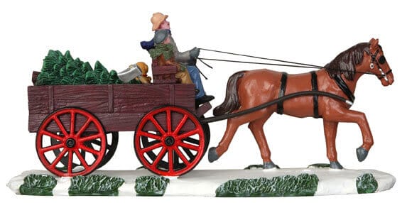 lemax-bringing-home-the-christmas-tree-weihnachtsfigurenszene image 3
