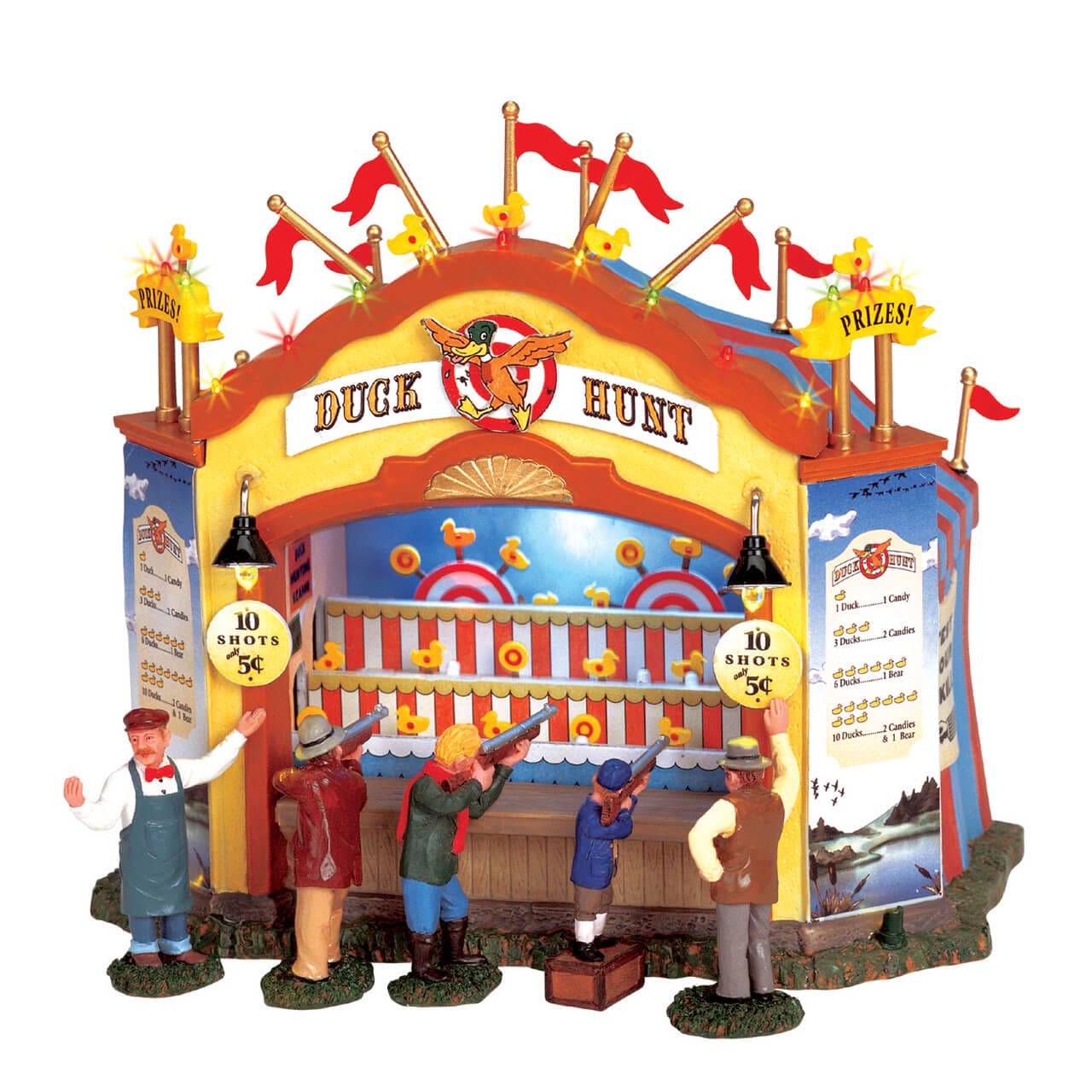 lemax-duck-hunt-jahrmarkt-schie-bude-animiert image 1
