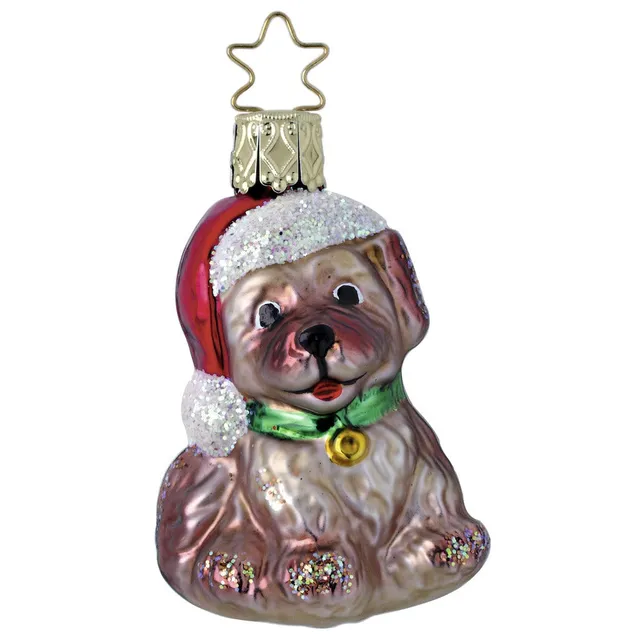 inge-glas-weihnachtswelpe-christbaumkugel-aus-glas-6-5-cm image 1