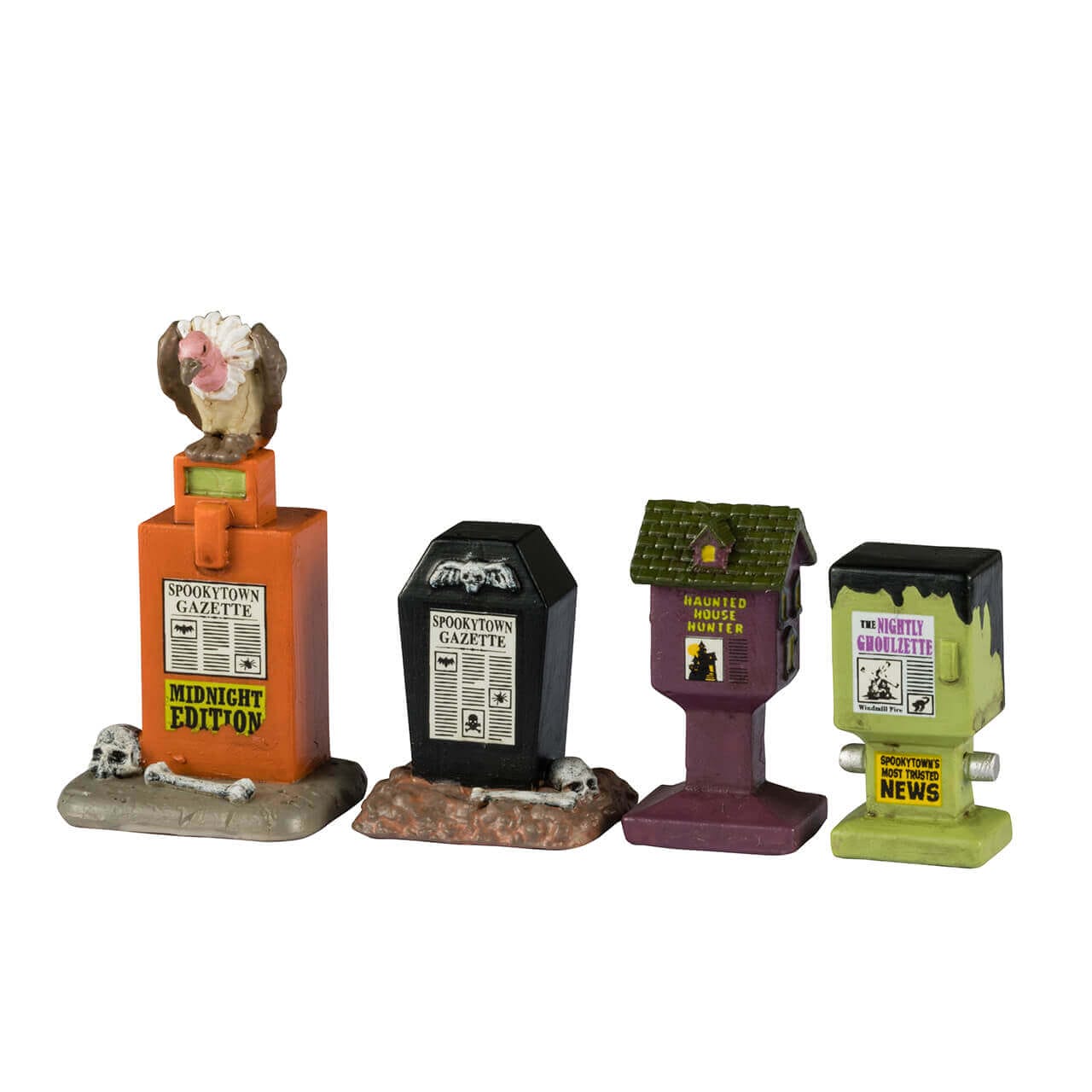 lemax-spookytown-gazette-miniatur-zeitungsstand-halloween-deko image 1