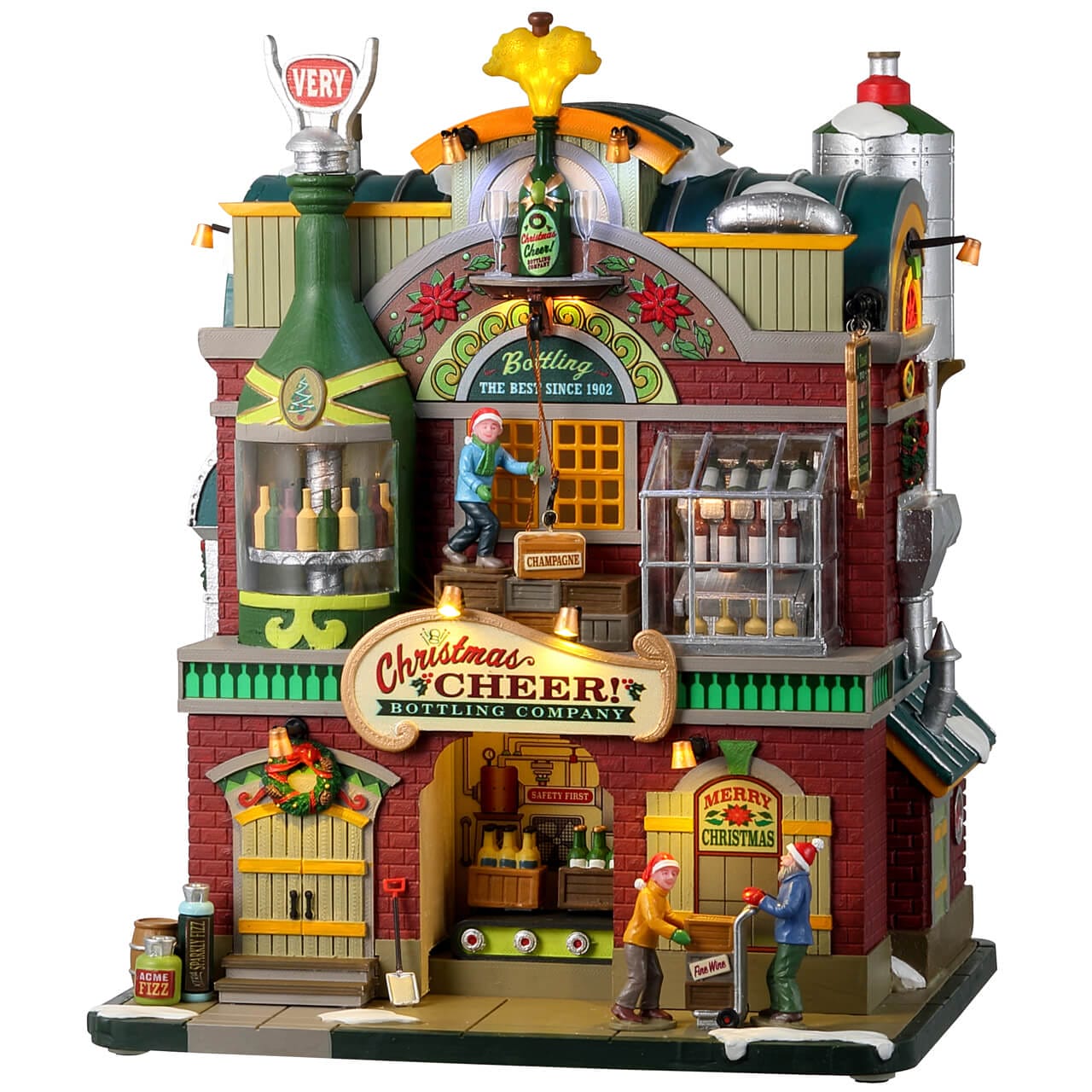 lemax-christmas-cheer-bottling-company-caddington-beleuchtetes-dorfgeb-ude image 1