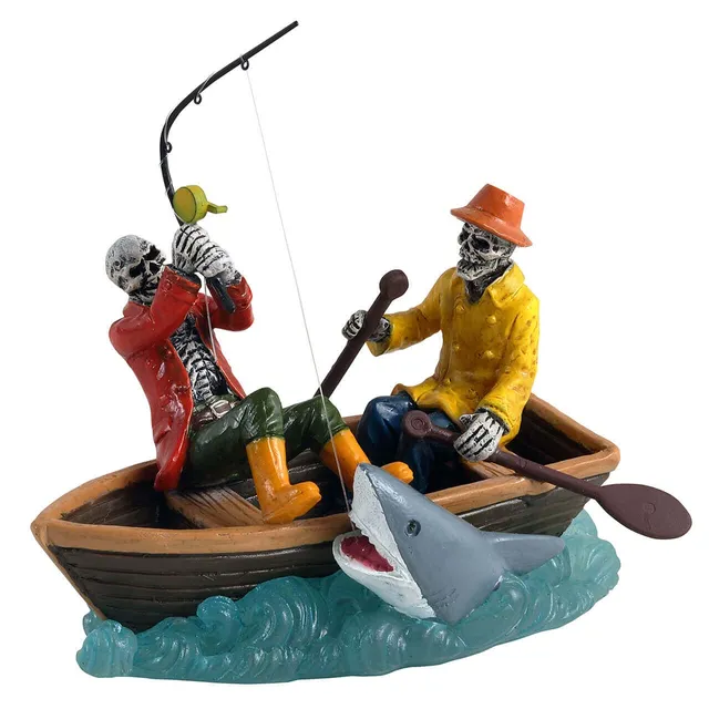 lemax-dead-in-the-water-spooky-town-skelett-fischer-szene image 1