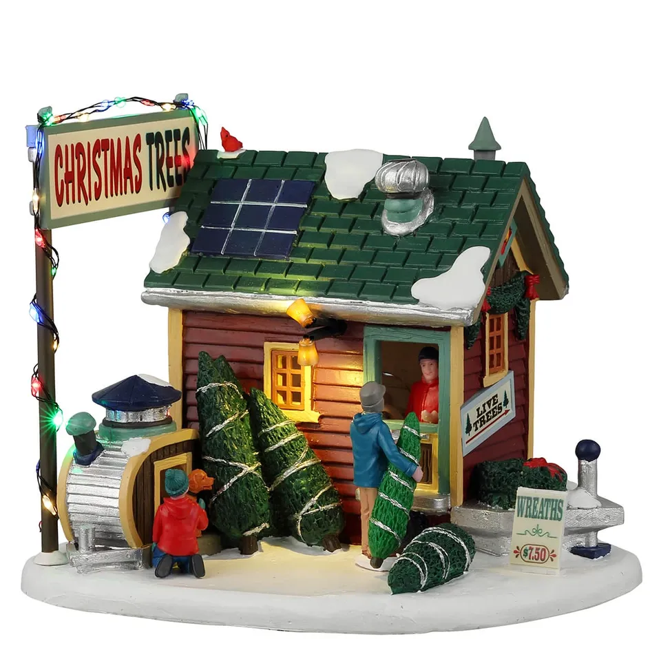 lemax-tiny-house-tree-lot-vail-village-weihnachtshaus image 1