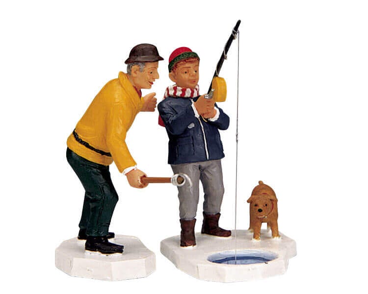 lemax-ice-fishing-eisfischen-miniaturszene-winterdorf image 2