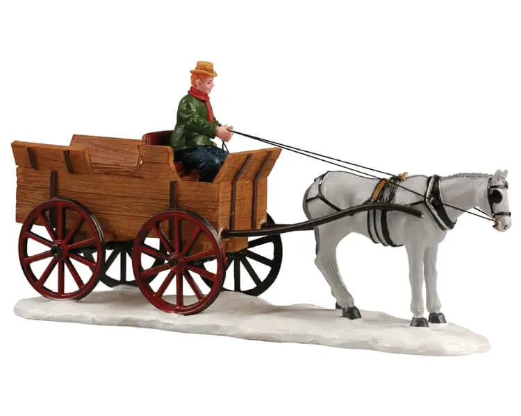 lemax-buckboard-wagon-miniatur-leiterwagen image 1