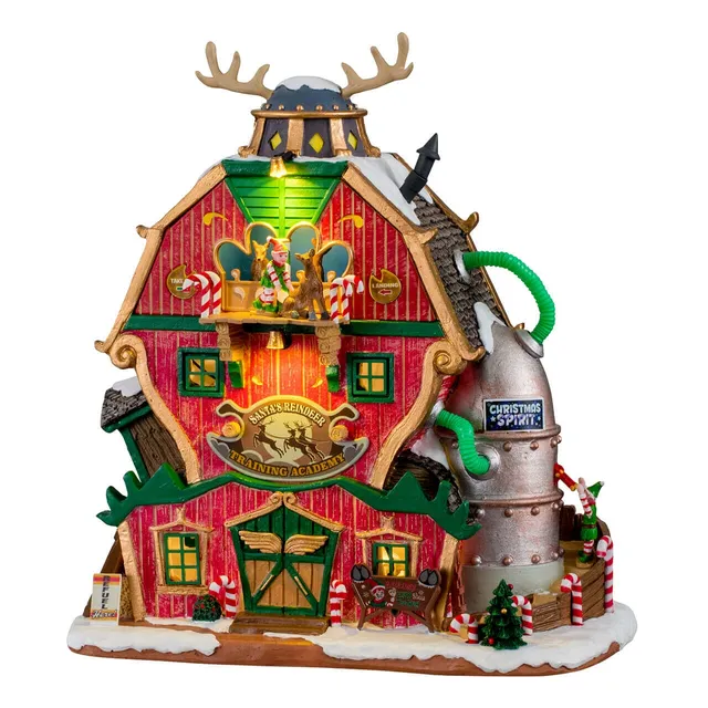 lemax-santa-s-reindeer-training-academy-weihnachtsdorf-geb-ude image 1