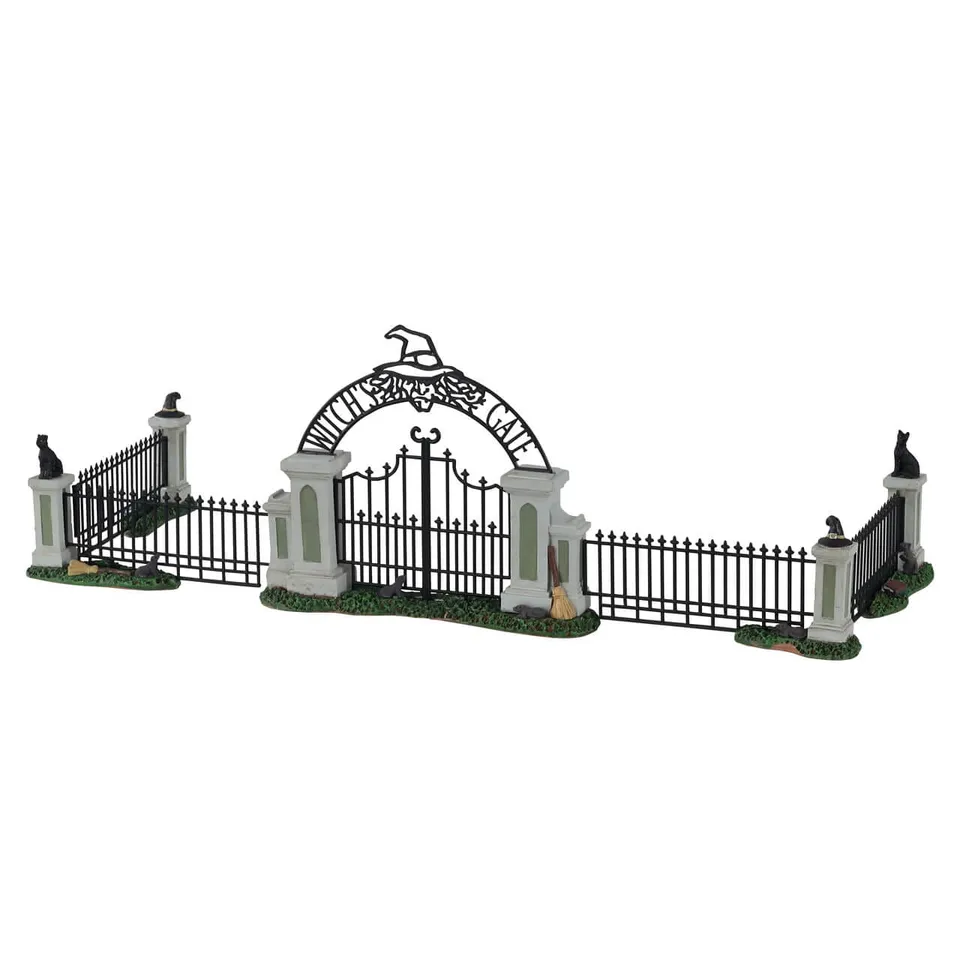 lemax-witch-gate-miniatur-zaun-tor image 1