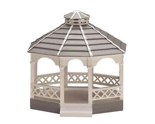 lemax-wooden-gazebo-oval-miniatur-pavillon-f-r-weihnachtliche-sammelwelten image 1