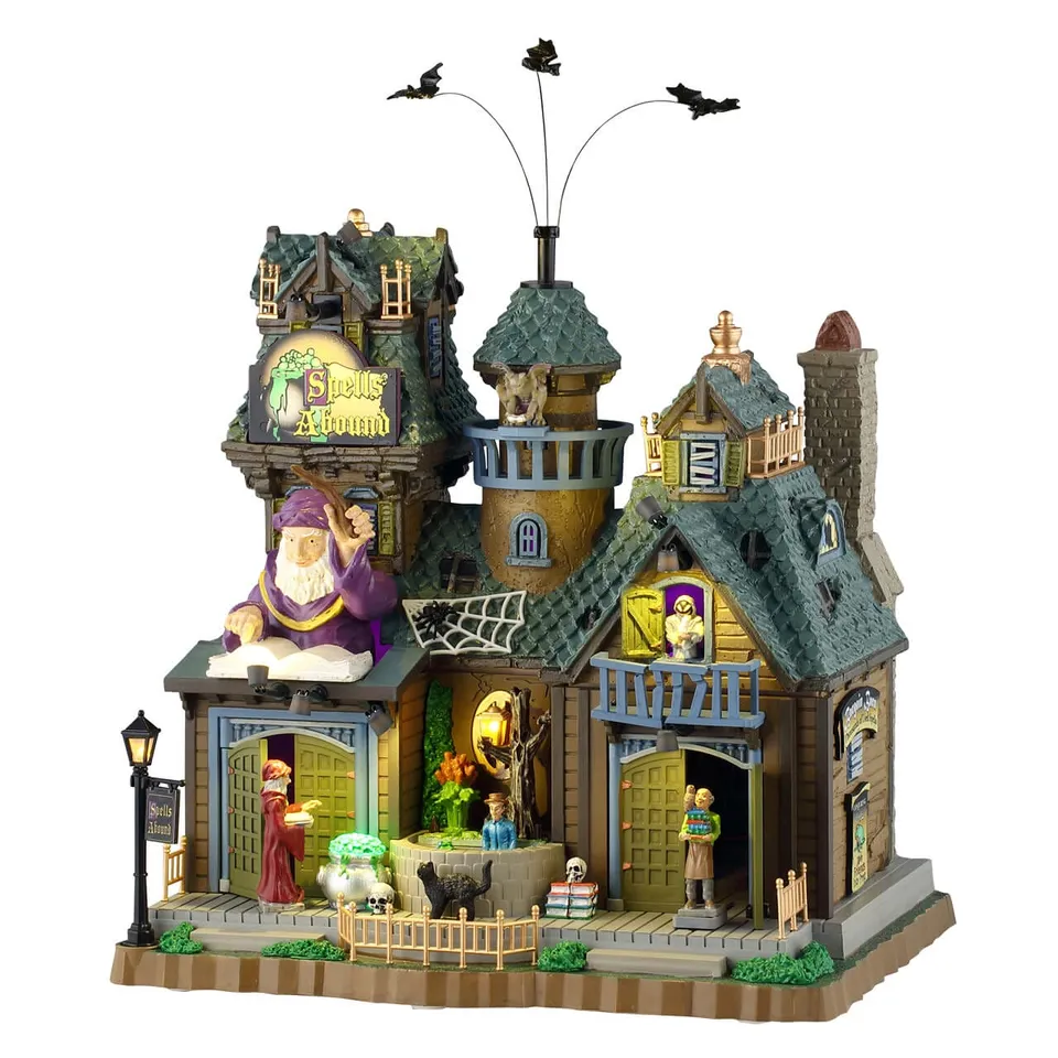 lemax-spells-abound-spooky-town-hexenhaus-geb-ude image 1