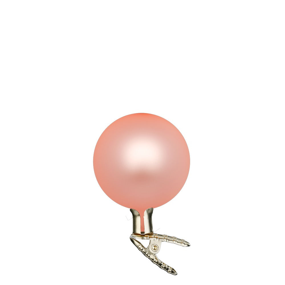 inge-glas-kugeln-auf-clip-christbaumschmuck-8-cm-apricot-matt image 1
