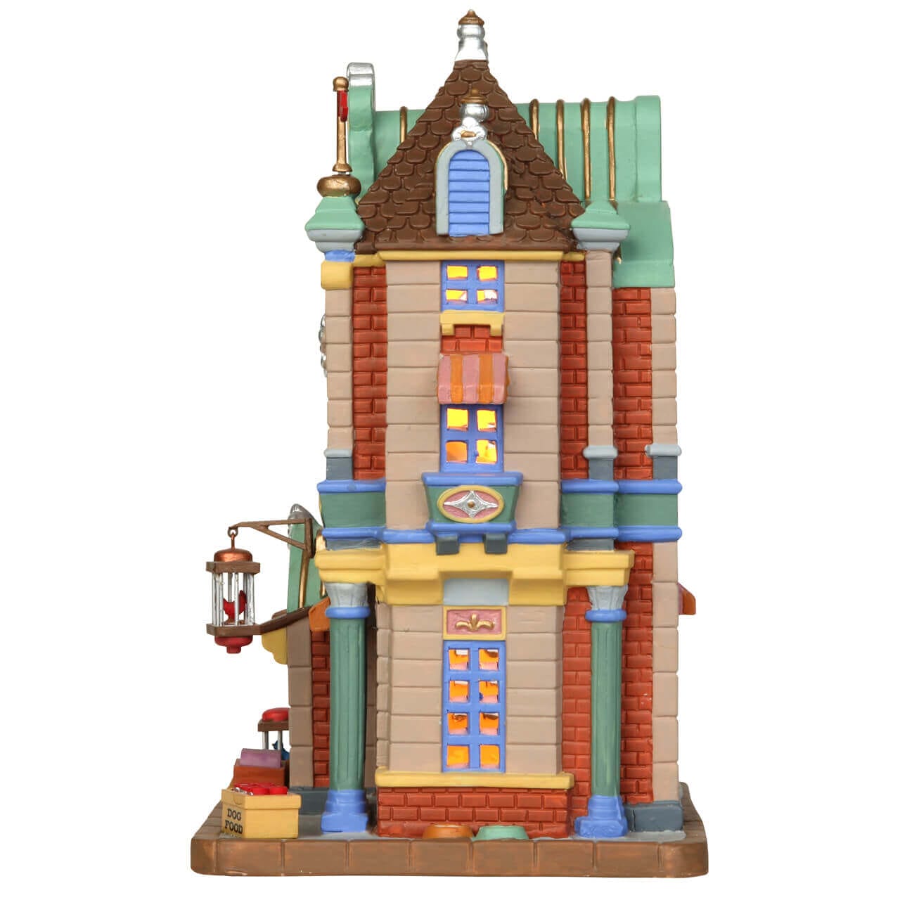 lemax-fuzzy-friends-pet-palace-beleuchtetes-tierladen-miniaturhaus image 2