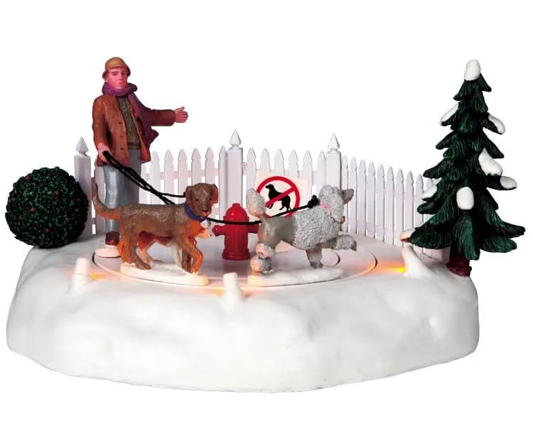 lemax-dog-walker-miniatur-figur-holidays-seasons image 1