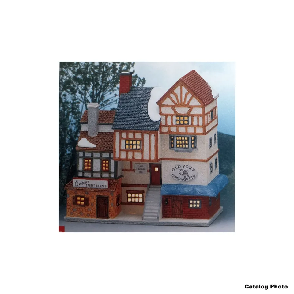 lemax-village-wharf-beleuchteter-hafen-kai image 1
