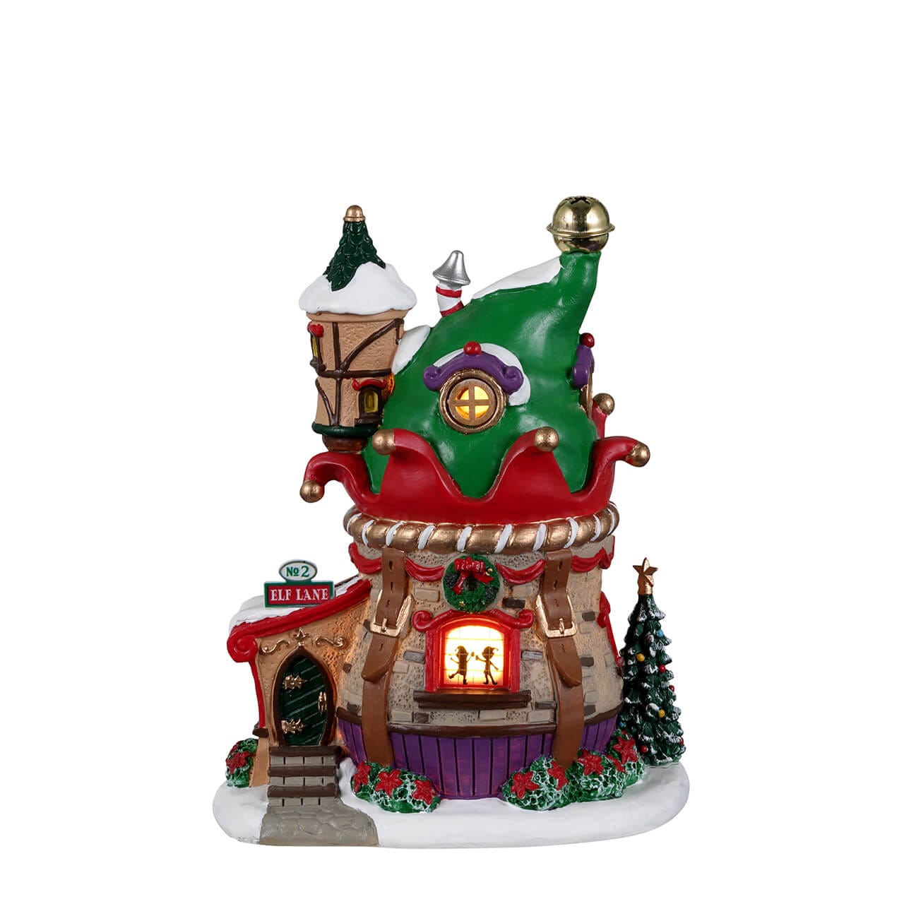 lemax-no-2-elf-lane-beleuchtetes-elfenhaus-santa-s-wonderland image 5