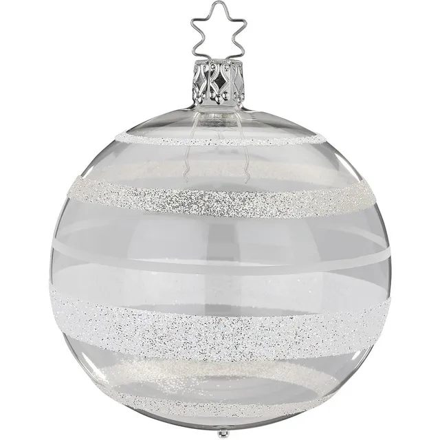 inge-glas-schillernde-streifen-christbaumkugel-glasklar-10-cm image 1