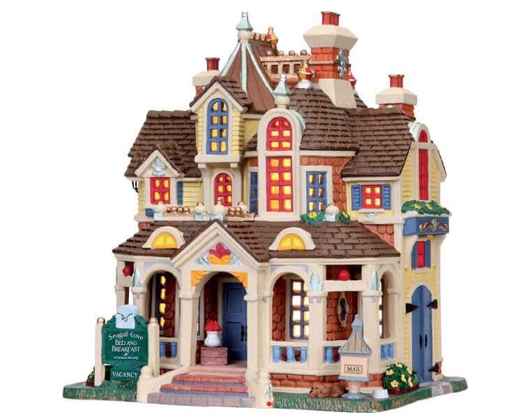 lemax-seagull-cove-bed-breakfast-beleuchtetes-miniaturhaus-weihnachtsdorf image 2