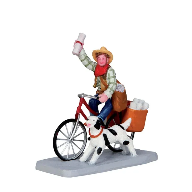 lemax-cowboy-paperboy-weihnachtsdorf-figur image 1