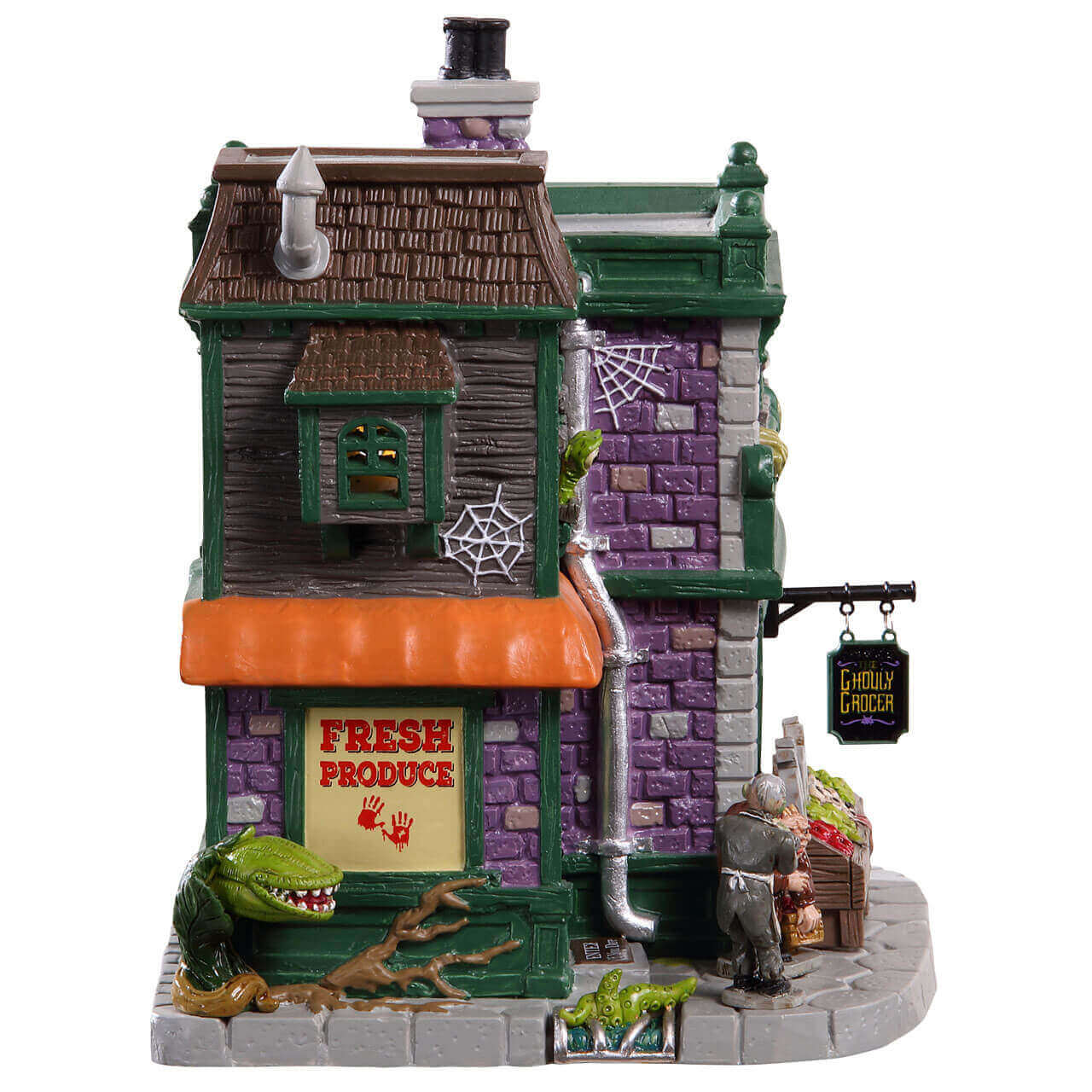 lemax-ghouly-grocer-spooky-town-halloween-haus-grusel-laden image 3
