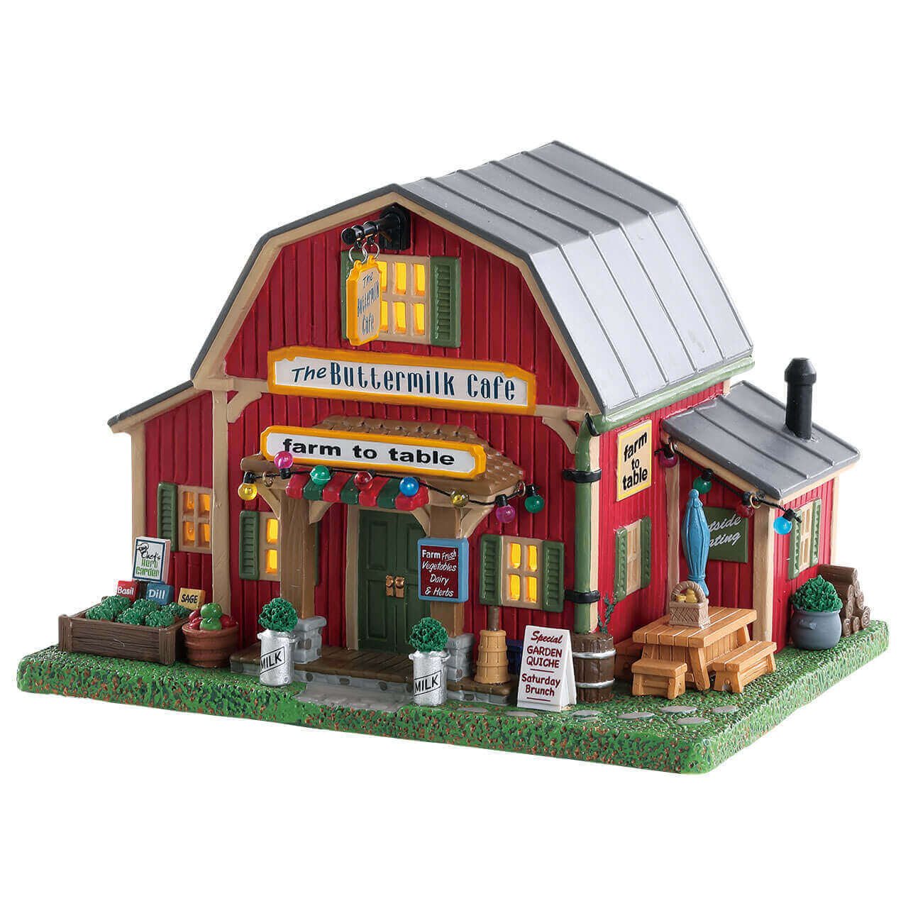 lemax-the-buttermilk-cafe-beleuchtetes-scheunen-miniaturhaus-weihnachtsdorf image 1