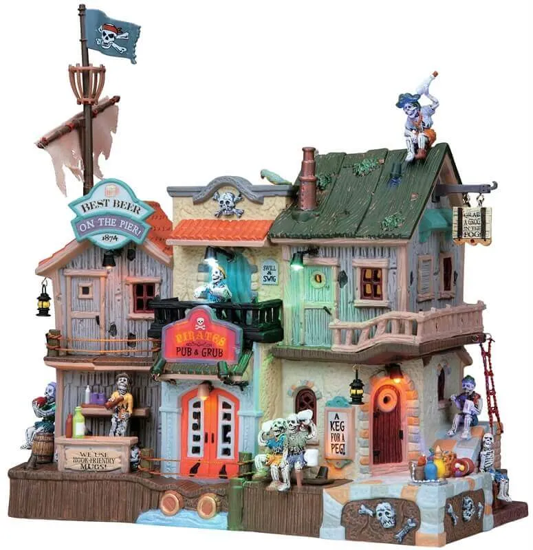 lemax-pirates-pub-grub-spooky-town-geb-ude-animiert image 1