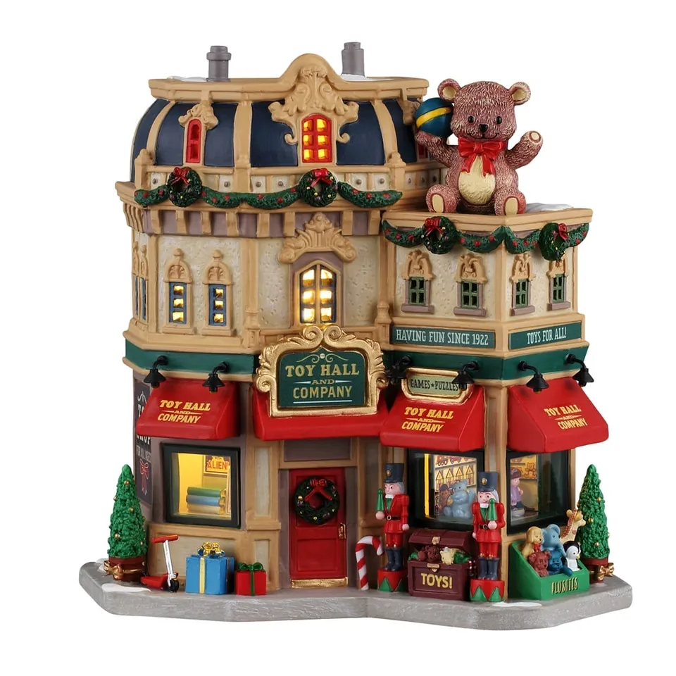 lemax-toy-hall-and-company-beleuchtetes-weihnachtshaus image 1