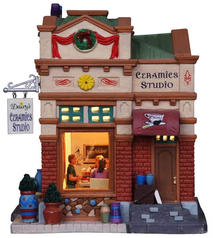 lemax-daisy-s-ceramics-studio-miniaturhaus image 3