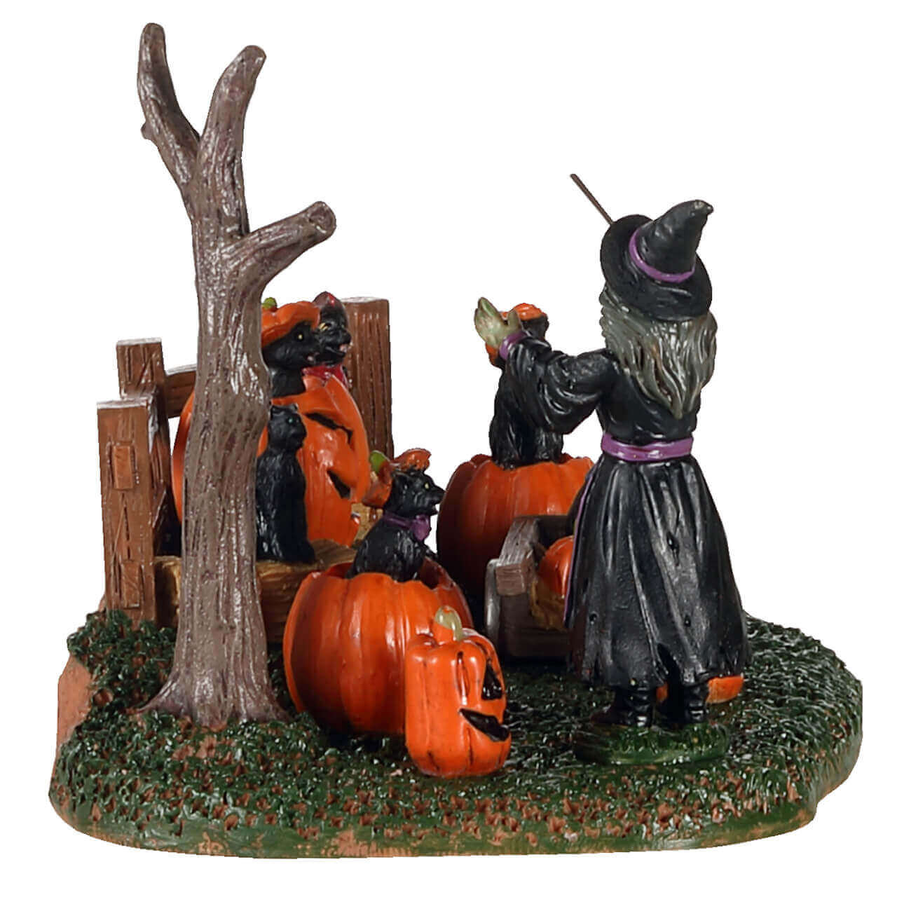 lemax-frightful-feline-choir-spooky-town-katzenchor-mit-hexe image 2