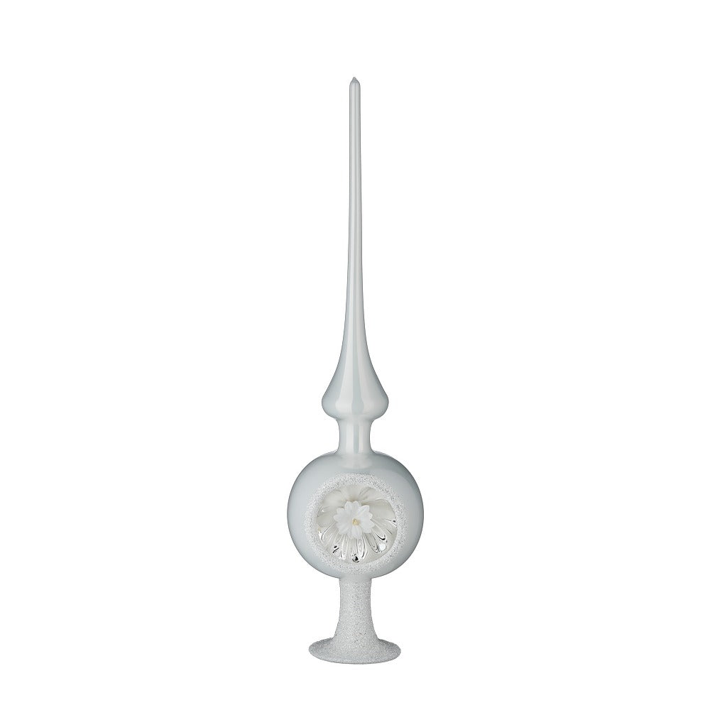 inge-glas-schneebl-te-baumspitze-33-cm-porzellanwei-opal image 1