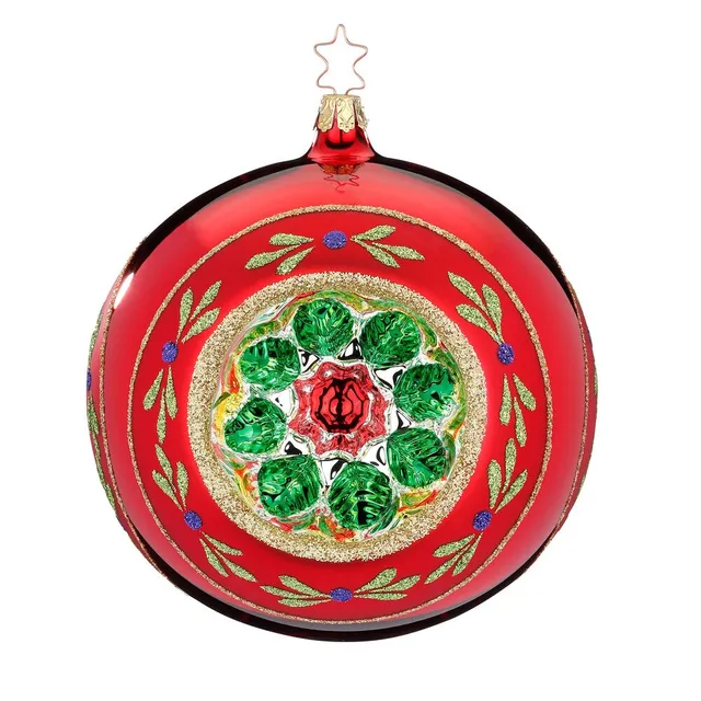 inge-glas-funkelnder-reflex-rot-glanz-15-cm-xxl-christbaumkugel image 1