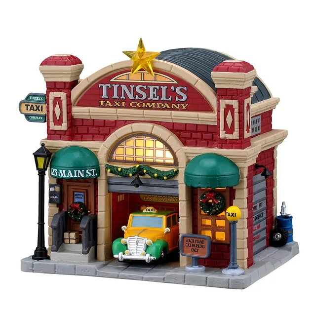 lemax-tinsel-s-taxi-company-caddington-haus image 1