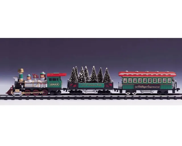 lemax-village-express-three-train-cars-zugwagen-set-3-teilig image 1
