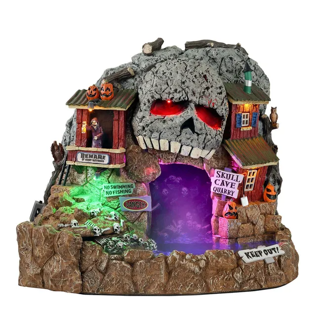 lemax-skull-cave-quarry-spooky-town-steinbruch image 1