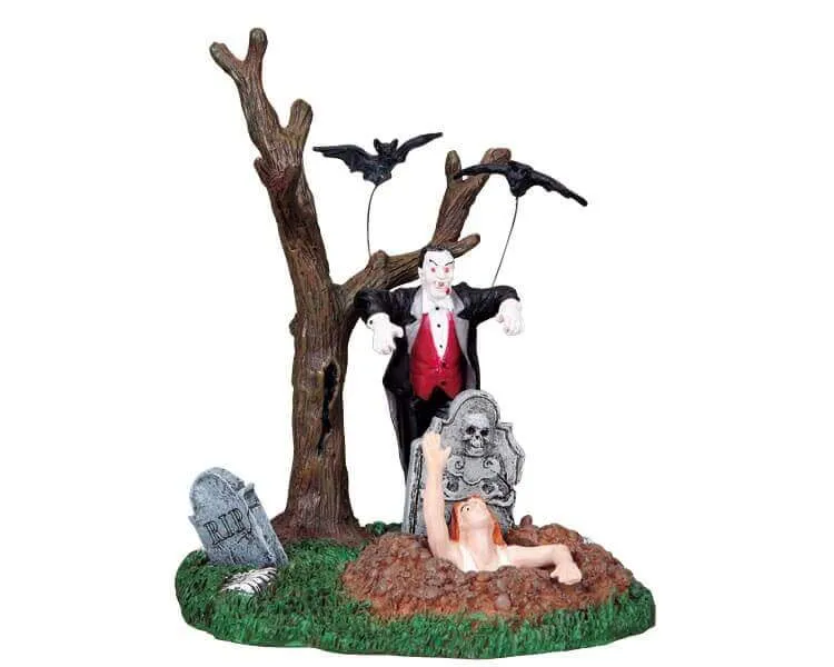 lemax-spooky-town-vampire-wakes-the-undead-miniatur-szene image 1