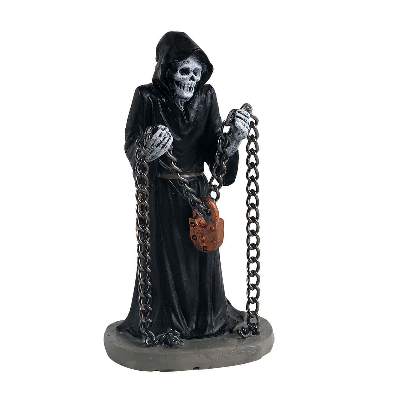 lemax-chains-spooky-town-skelett-figur-mit-kette image 1